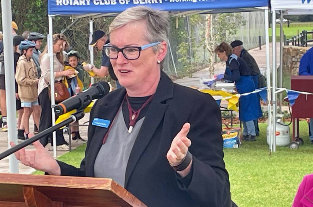 Shoalhaven Mayor Amanda Findley has told a forum in Newcastle that she will not seek re-election at the September 14 local government election. File photo.