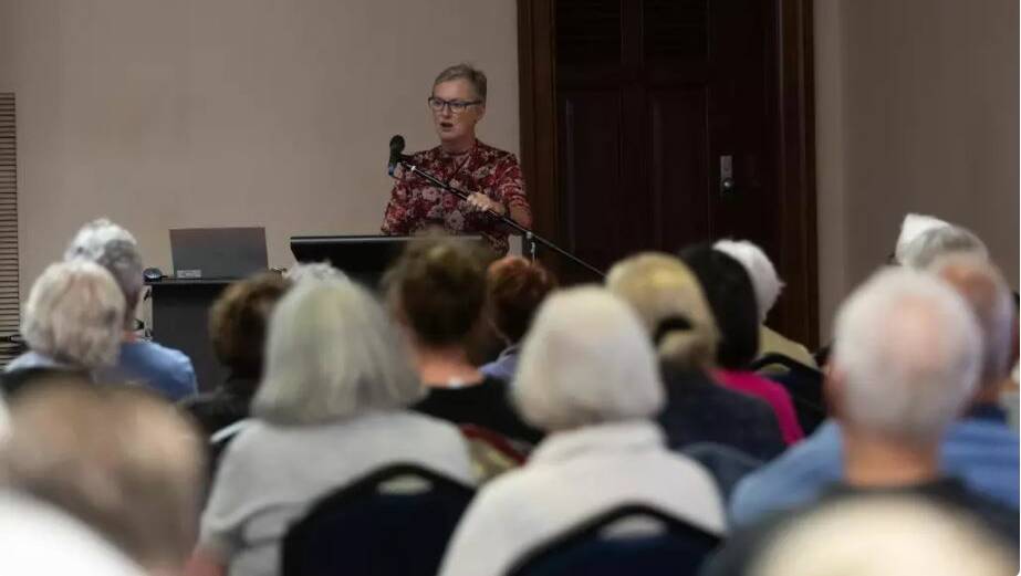 Shoalhaven mayor Amanda Findlay revealed at a Hunter Community Forum meeting on Wednesday night that she will not contest the next local government election. Picture by Jonathan Carroll
