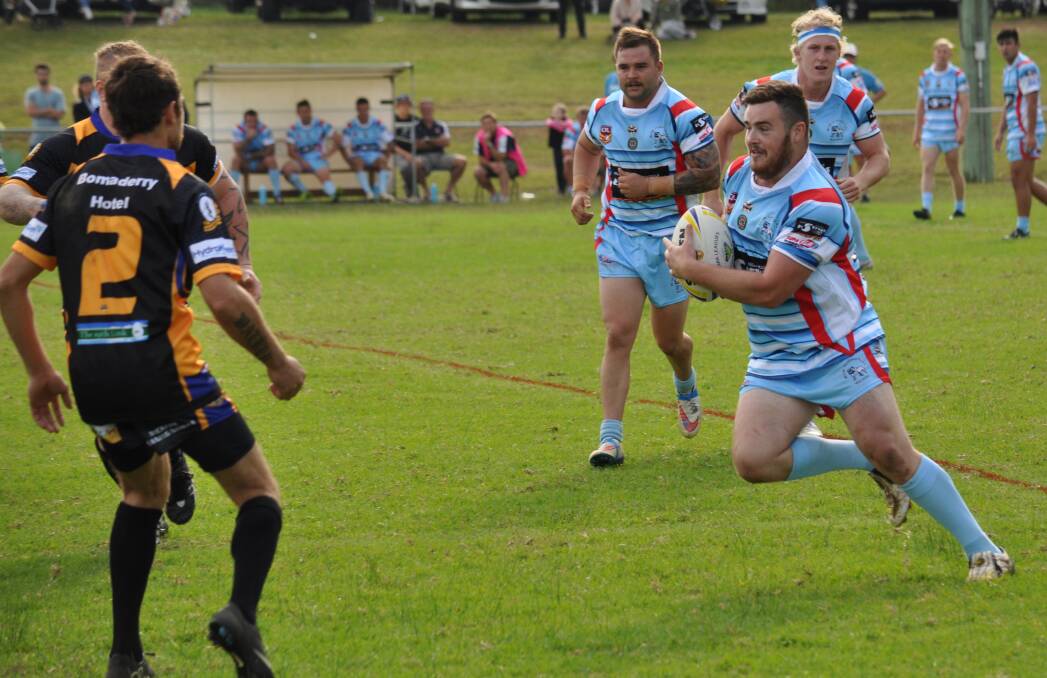 FRONT FOOT: Milton Ulladulla Bulldogs' Ben Evans in action against the Nowra-Bomaderry Jets last season. Photo: COURTNEY WARD