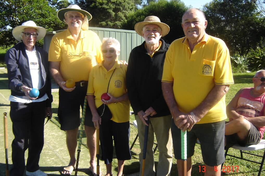 Members of the Milton Ulladulla Croquet Club were more than happy to teach the holiday visitors the art of croquet before joining them for morning tea.