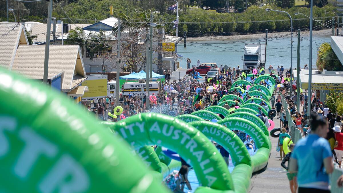 BIG FUN: The giant slide will add the wow factor to the HarbourFeast festival when it comes to Burrill Street South on Sunday November 29. Photo Mike Richards APN