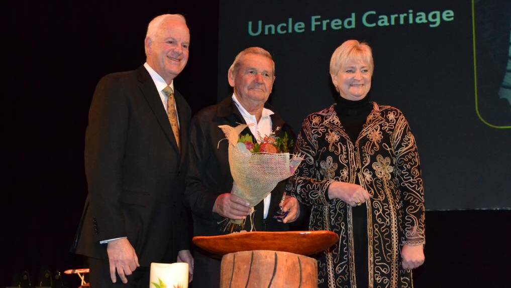 Elder Uncle Fred Carriage was awarded male elder of the year in 2015.