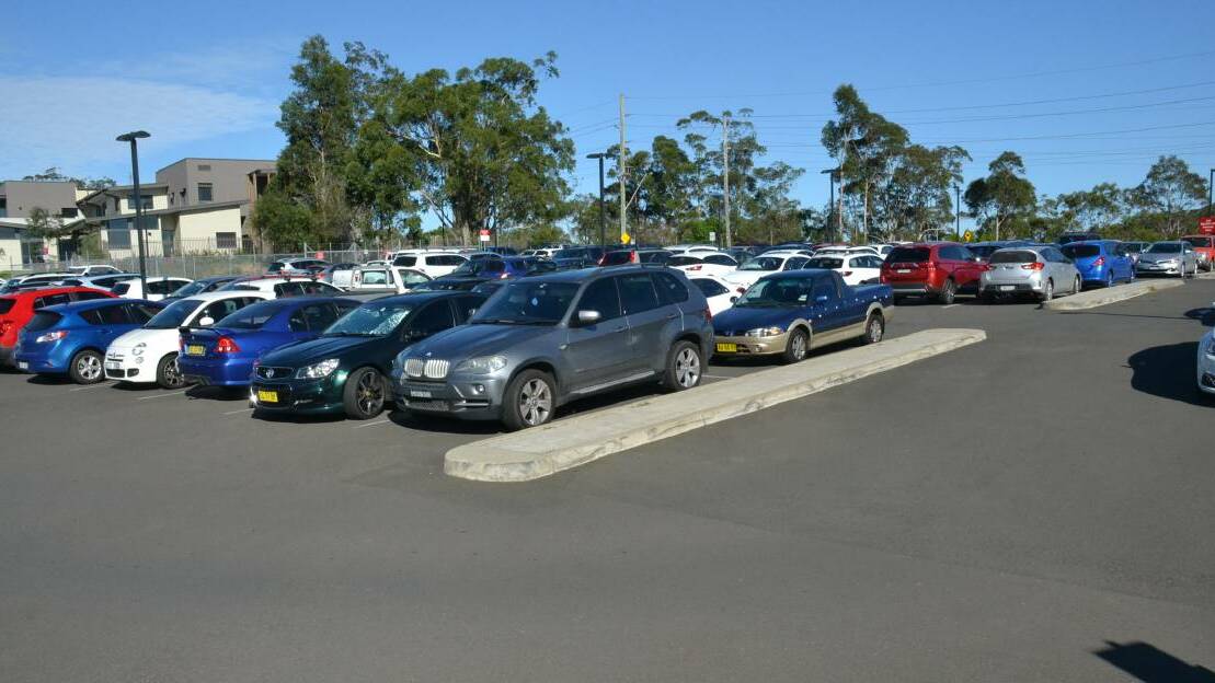 The current car park at Shoalhaven District Hospital which will be upgraded with a $10.8m multi-level car park.