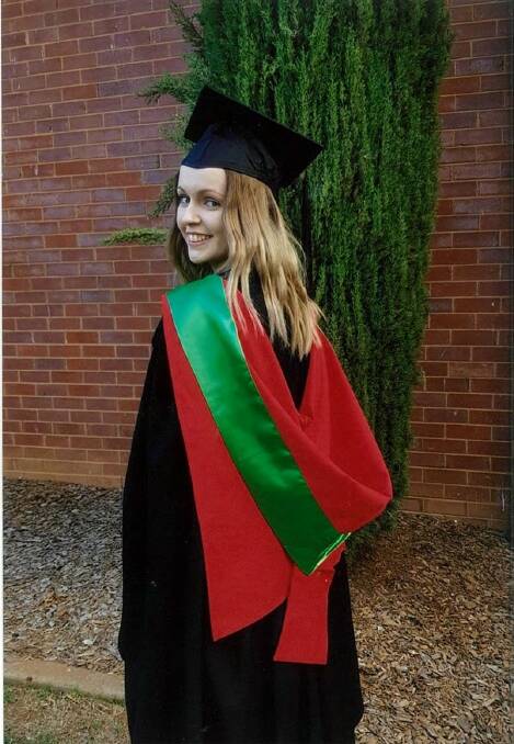 Carolyn Effield graduated from Charles Sturt University, Wagga Wagga, on December 11. Picture: supplied