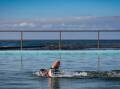 A swimmer at Woonona Rock Pool. File picture by Adam McLean