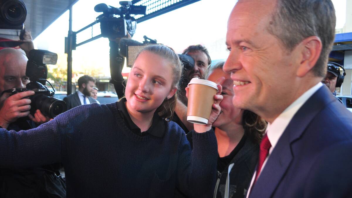 Labor leader Bill Shorten was in Nowra Tuesday afternoon spruiking health and education.