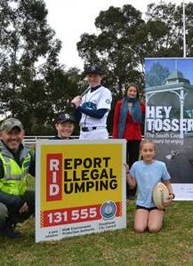 HEY TOSSER: Sporting clubs can dob in illegal dumping and win gear.