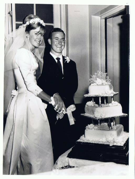 YOUNG LOVE: Avril and Tim Wilson on their wedding day in South Africa on June 4, 1966.