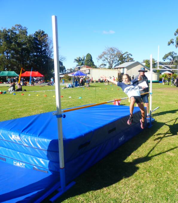 Tyler Newland jumped 1.25 metres to break the school high jump record at the UPS Athletics Carnival.