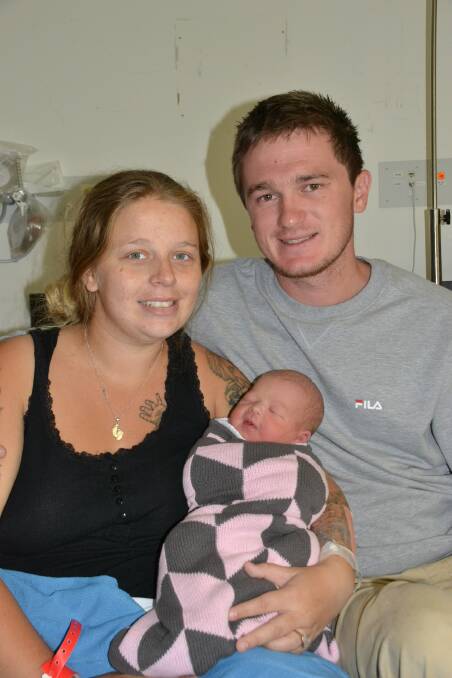BABY GIRL: Debbie Boyle and Dylan Wade have welcomed a new little girl, Regal-Jane Wade.