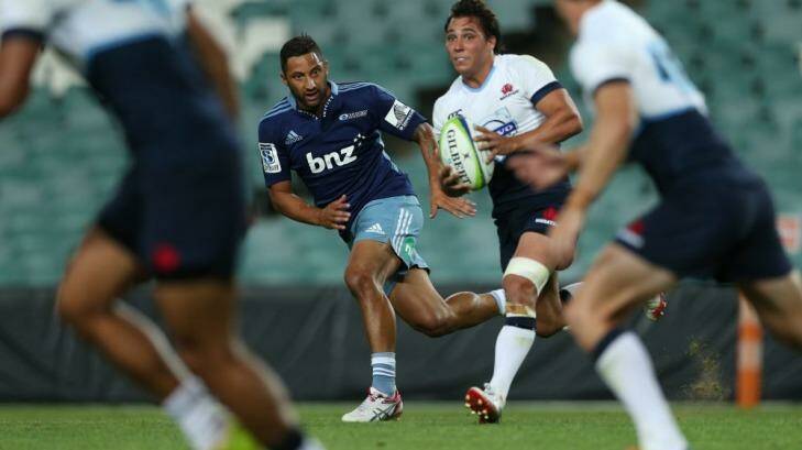 Off the pace: Benji Marshall appeared to be out of his depth in rugby Photo: Anthony Johnson