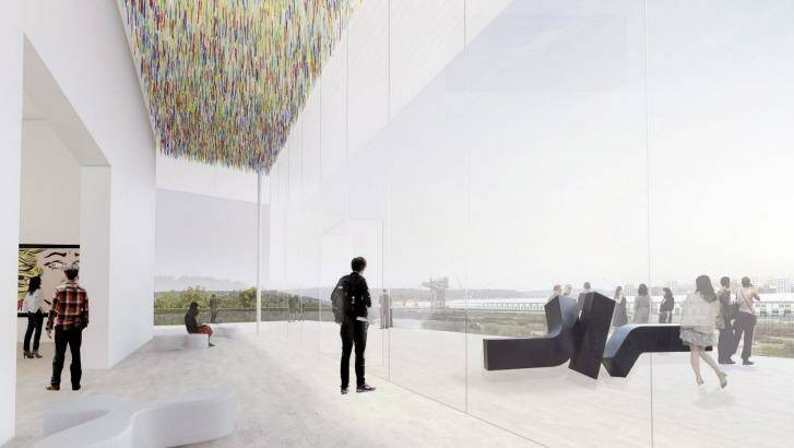 Design concepts for the Art Gallery of NSW's Sydney Modern Project by winning architects Kazuyo Sejima and Ryue Nishizawa. Photo: Supplied