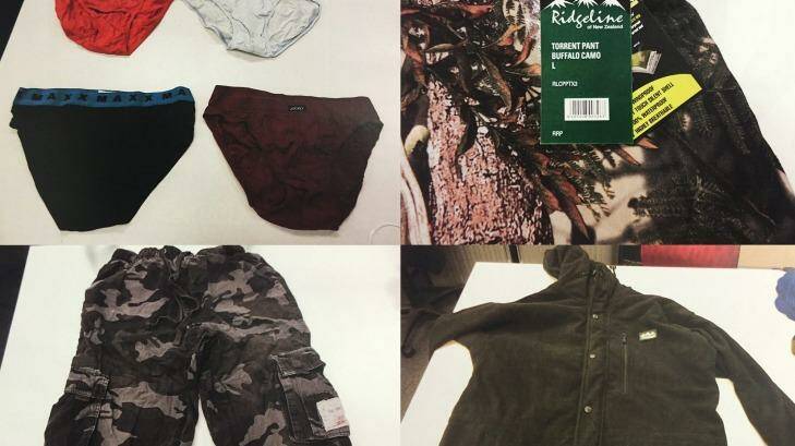 Some of the items bought for Islamic State fighter Mohamed Elomar. Photo: NSW District Court
