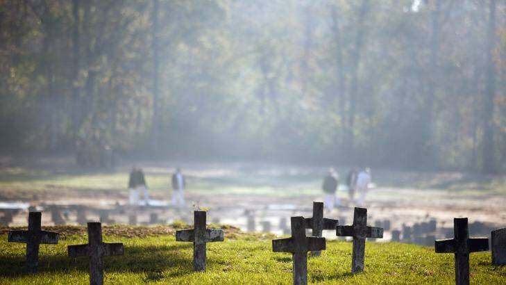 The Walls Unit prison cemetery holds more than 2000 unclaimed bodies in Huntsville, Texas. The state has the busiest death chamber in the US. Photo: Michael Stravato 