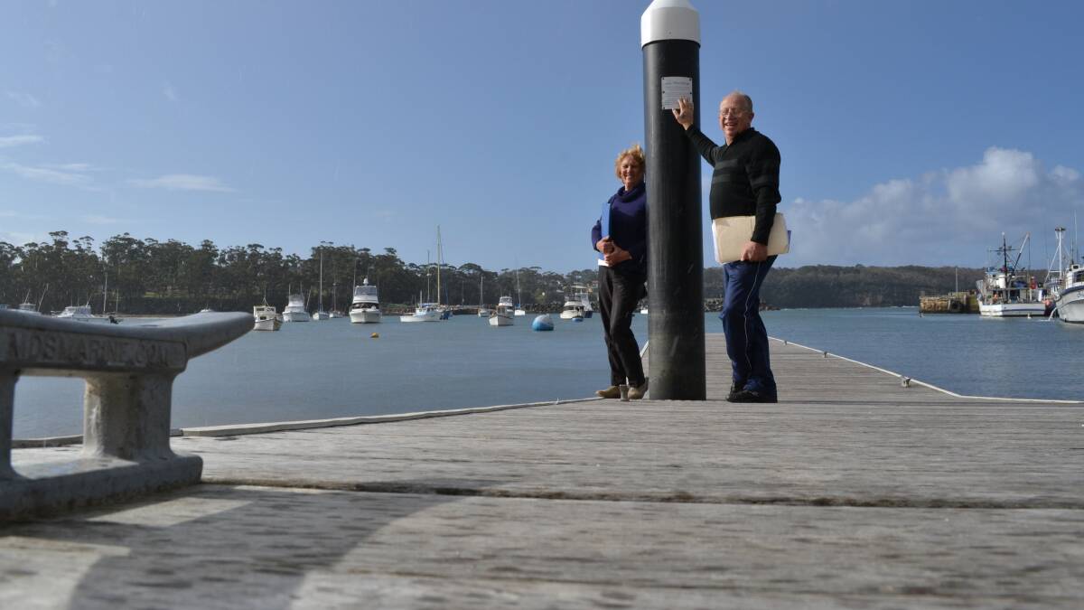 BIG IDEA: Ulladulla and Districts Community Forum member Jan Shalhoub and recreational boating campaigner Clive Cross are urging people to support a State Government proposal for Ulladulla Harbour