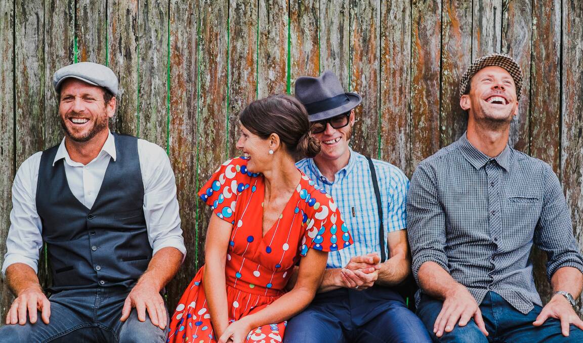 LOOKING AHEAD: Local band, The Escalators featuring Brad Parsons, Jenny Blunden, Lachlan Mackenzie and Hayden Moore, is one of three Fast Forward grant recipients and will use the funds to produce three original songs.