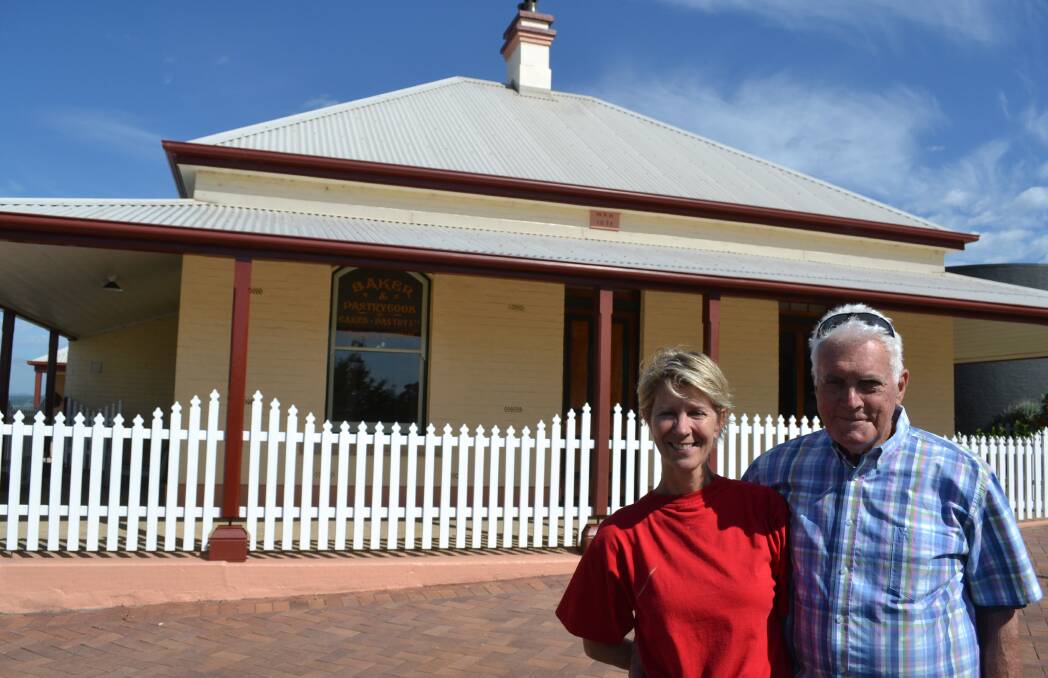 DREAM JOB: Geoff and Nicolee Starkey outside Milton’s Hindmarsh House, circa 1873, that the couple has restored to its former glory over three and a half years.