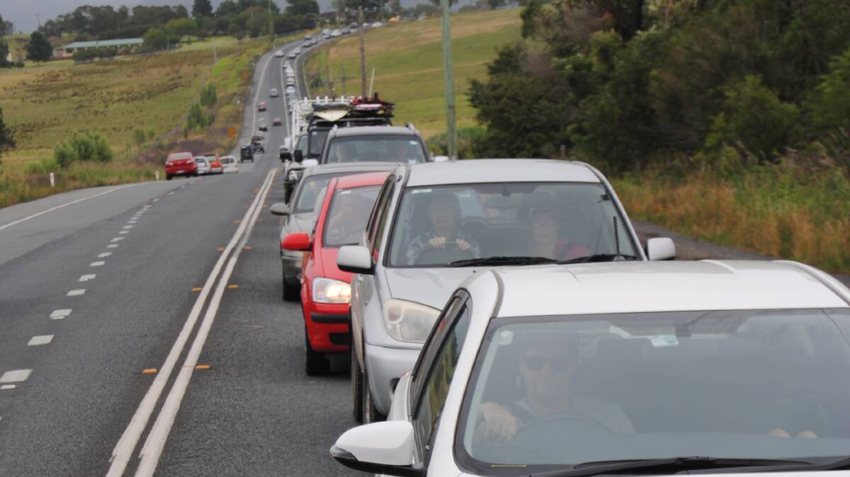 GO SLOW: Traffic congestion during peak holiday periods has prompted the RMS to install cameras in and around Milton as part of ongoing investigations into traffic and pedestrian movements.