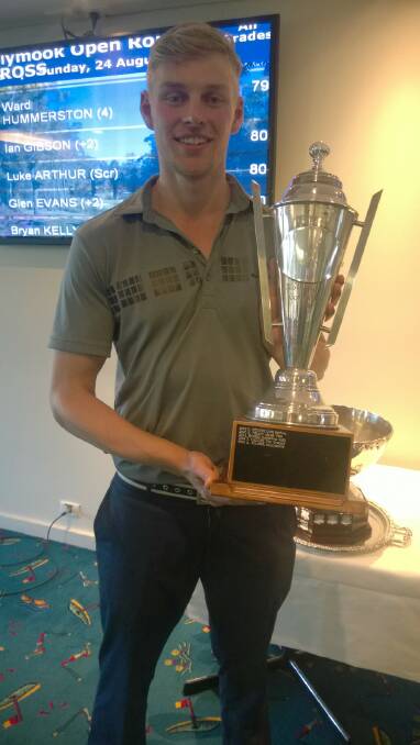 CREAM OF THE CROP: The 2014 Mollymook Open winner Allan Haughie from Pennant Hills Golf Club. 