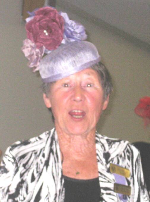HEADWEAR: Maureen Wade is surprised with this choice.