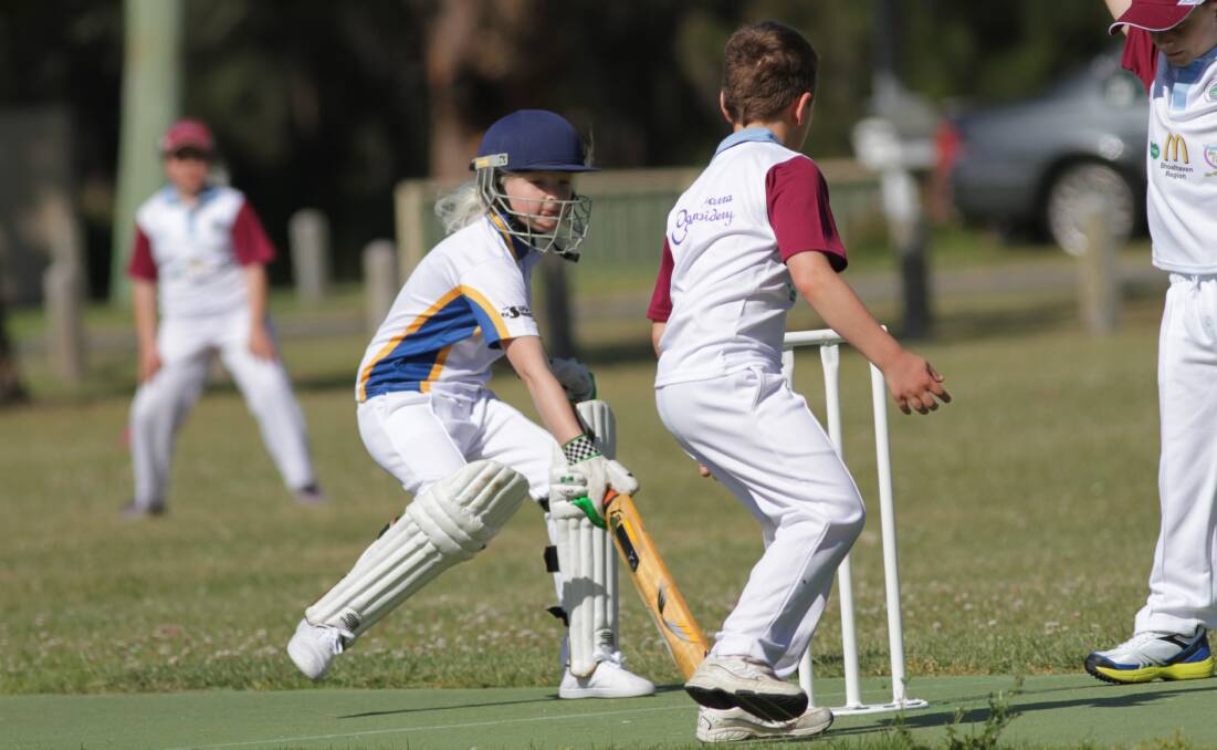 SKILLED: Under 10s Ulladulla junior Aliza Cornock made an 11-run partnership off her overs. 