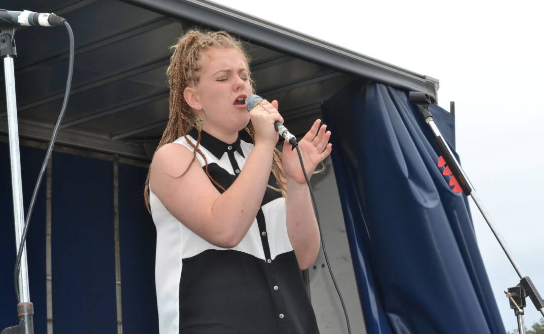 WINNER: Caitlin Bonser impressed the crowd and judges at the Australia Day Times Youth Music Scholarship concert to be named the winner.