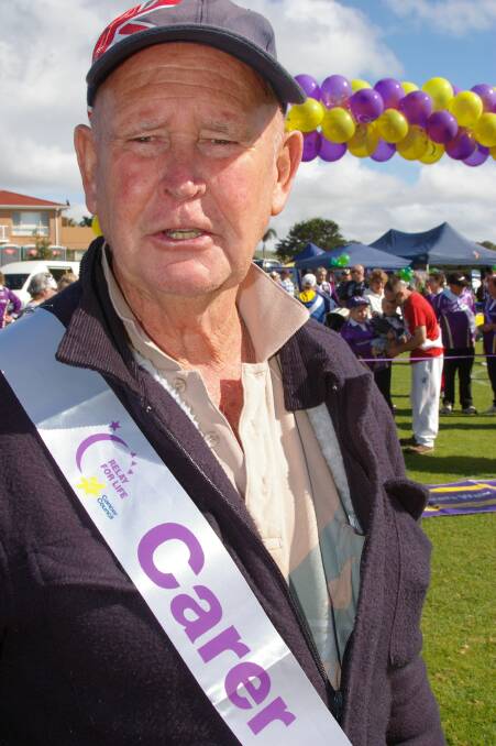 GOOD NEWS: Frank Harper is looking forward to the construction of a palliative care facility and renal unit at Milton-Ulladulla Hospital and took part in Saturday’s Relay for Life in memory of his daughter Ellie Watson who died six months ago following a battle with melanoma and secondary lung cancer. 
