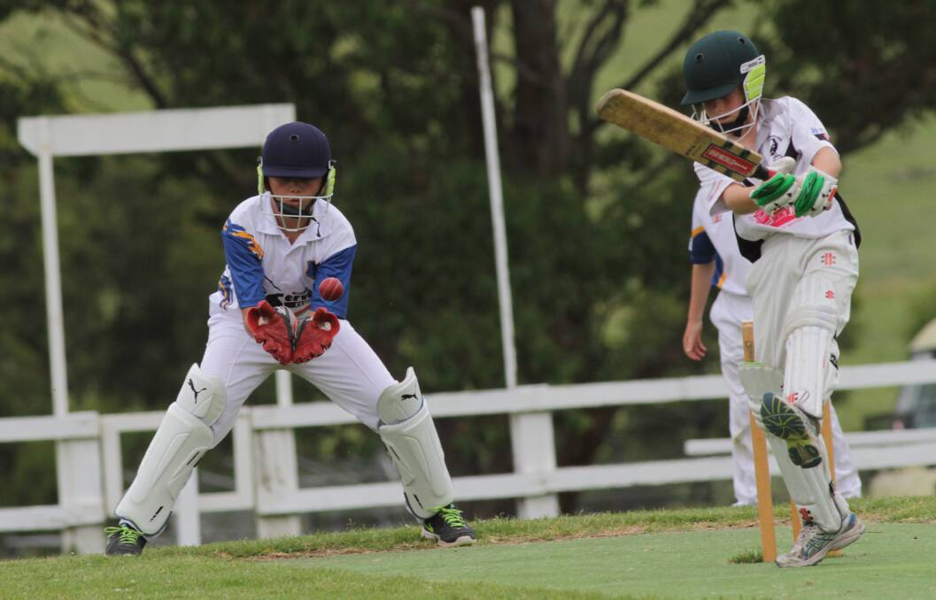SAFE HANDS: Ulladulla under 12 Golds' wicket keeper Caleb Kersting takes a delivery.