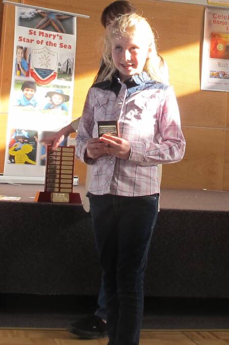 RHYME PRINCESS: Emily Stein took out the Jim Grahame Trophy from the eighth annual Milton Ulladulla Districts Junior Bush Poetry Competition. 