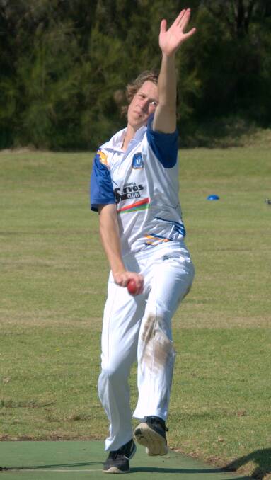 ON TARGET: Ulladulla's Matthew Gilkes bowled a hat-trick and almost made it a double hat-trick last weekend against Bay and Basin.