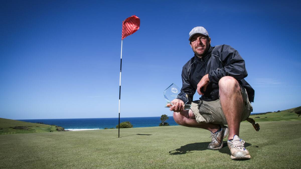 GERRINGONG: Gerringong Golf Club course superintendent Brad Huender took out the NSW Golf Assoc Most outstanding Achievement Award.