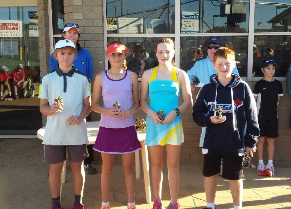 WINNING POINT: Representing Ulladulla at the South East Region Teams event in Batemans Bay was the 13 and under team of Anton Willett, Alivia Brown, Jordan Brown and Riley White. 
