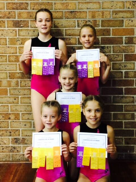 These gymnasts have been moving up through their levels.