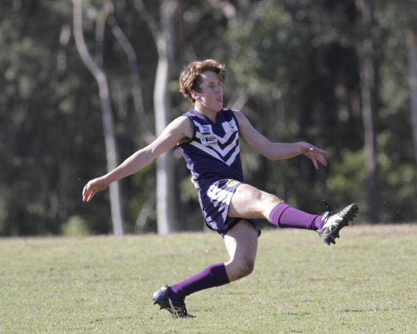 ON TARGET: Mitchell Donohue kicked five goals for the Dockers against the Shellharbour Suns on Saturday.