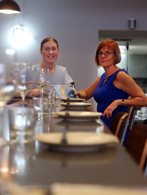 HELP US: Small business owner Genevieve Digregorio, from Babyface Kitchen, and Illawarra Business Chamber chief executive Debra Murphy. Picture: Robert Peet