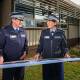 NSW Police Assistant Commissioner Joe Cassar and NSW Police Commissioner Karen Webb looking at plans for the new Helensburgh Police Station on Tuesday, May 21, 2024. Picture by Adam McLean