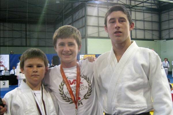 TALENTED FAMILY: The Nolan brothers, Riley, Luke and Blake, all continue to impress in judo with Blake selected for the National Talent Identification Development team.