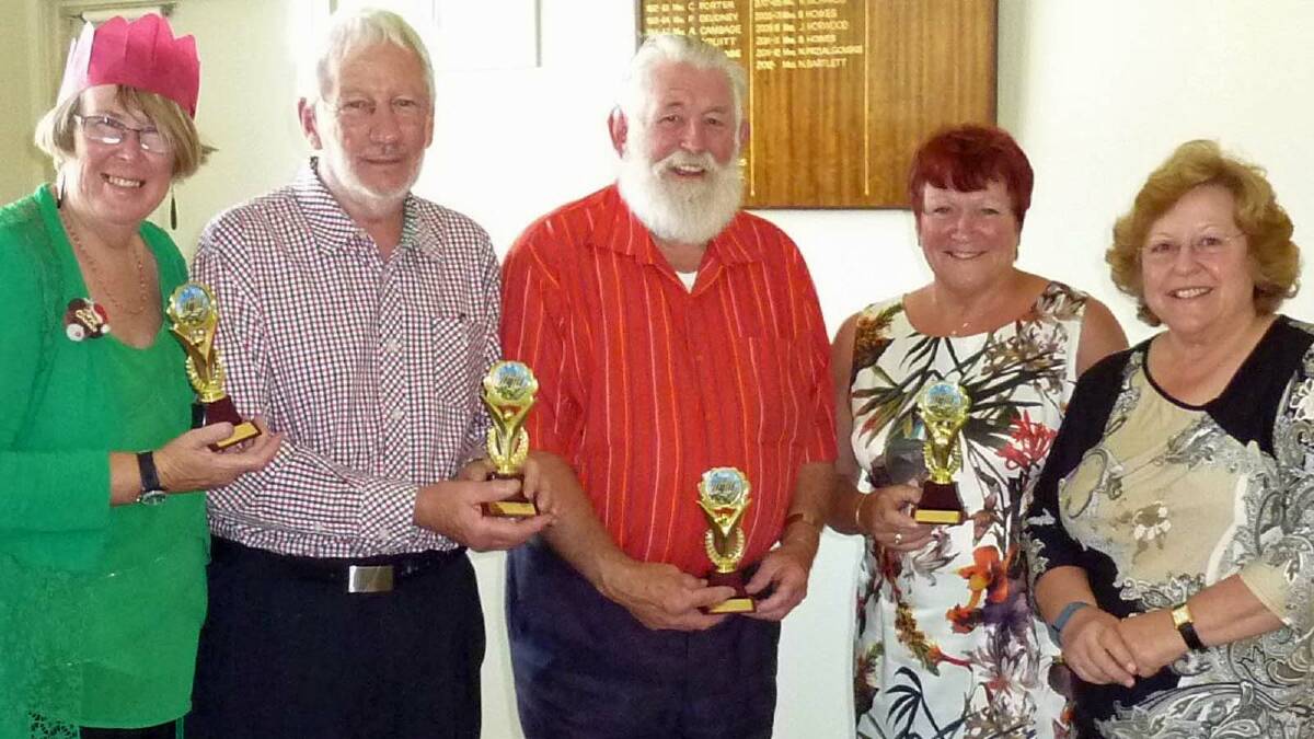 Winners of the twilight golf croquet competition were Kay and Roy Bryant, George Timbs and Kerry Perkins.