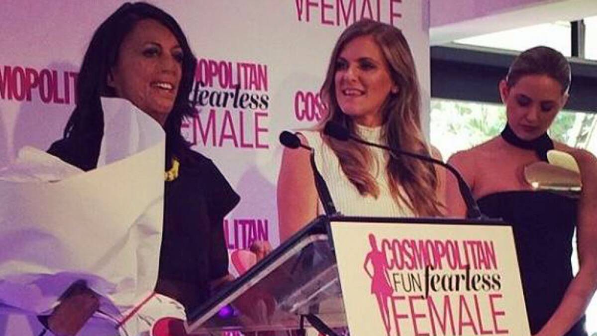 FEARLESS: Turia Pitt was named the Cosmopolitan Fun Fearless Female Authors Award winner and the Cosmopolitan Woman of the Year earlier this month.