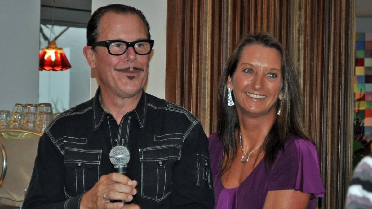 ODD COUPLE: Surfer Layne Beachley and her husband rock star Kirk Pengilly shared details of their life together at a long lunch on Monday.