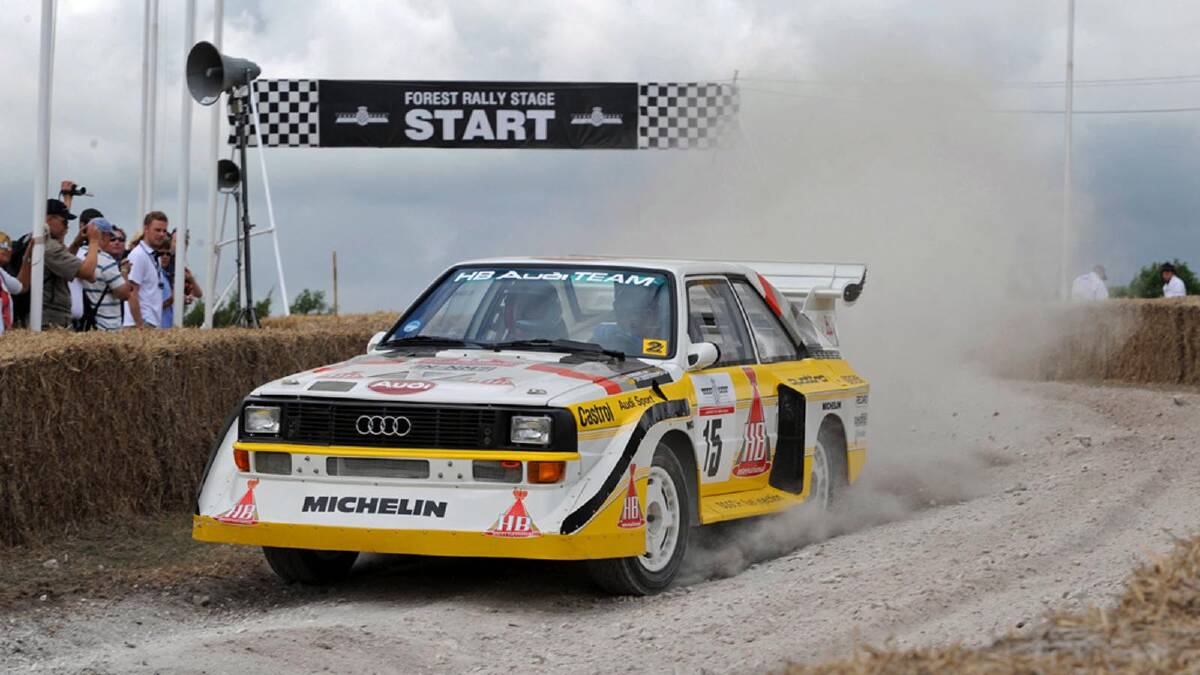 BIG BANGERS BACK: The Audi Quattro S1 will feature at Rally Australia. Photo by RALLY AUSTRALIA.