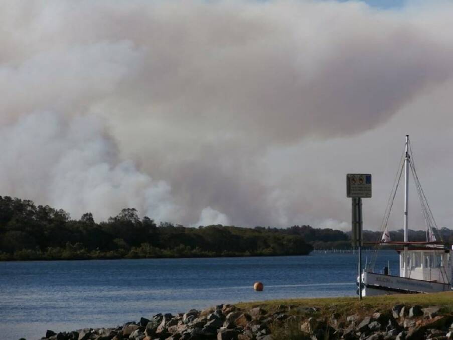 Maria River Road fires. Pic: Tanyia Farrawell