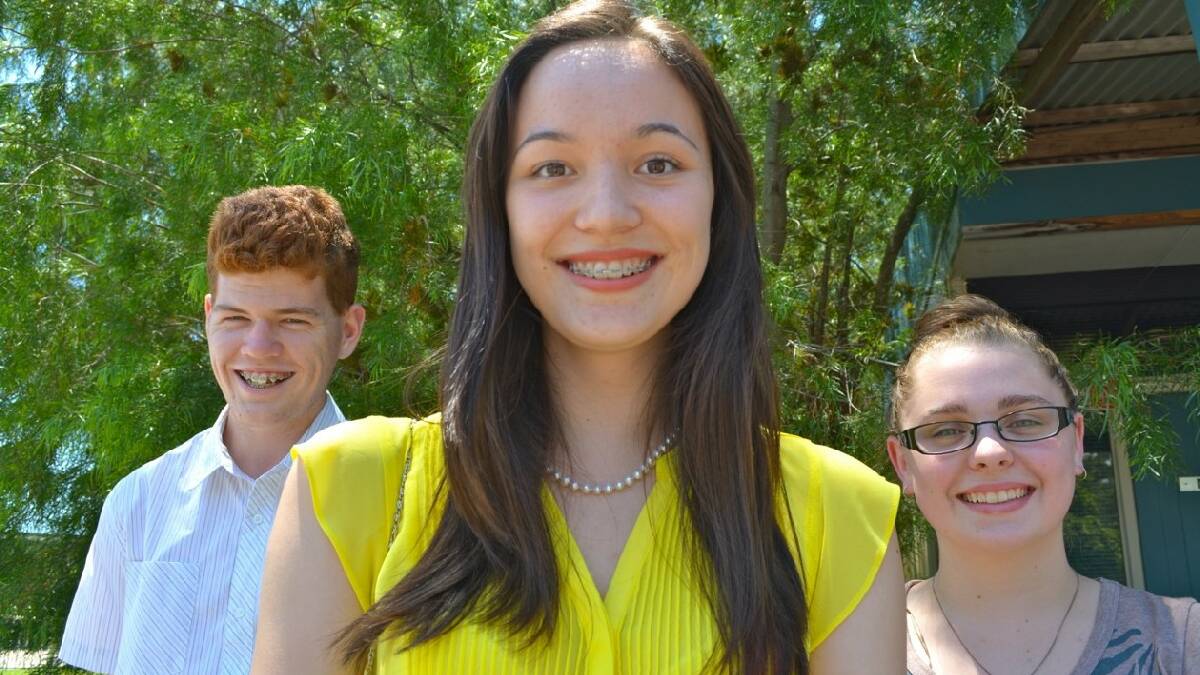 BROULEE: St Peter's Anglican College student   Angela Gock has topped the shire with an   Australian Tertiary Admission Rank of 97.75.   She is pictured with fellow students Jack   Kennedy, who did well in Mathematics and   Brittany Pullen, who did well in General   Mathematics.