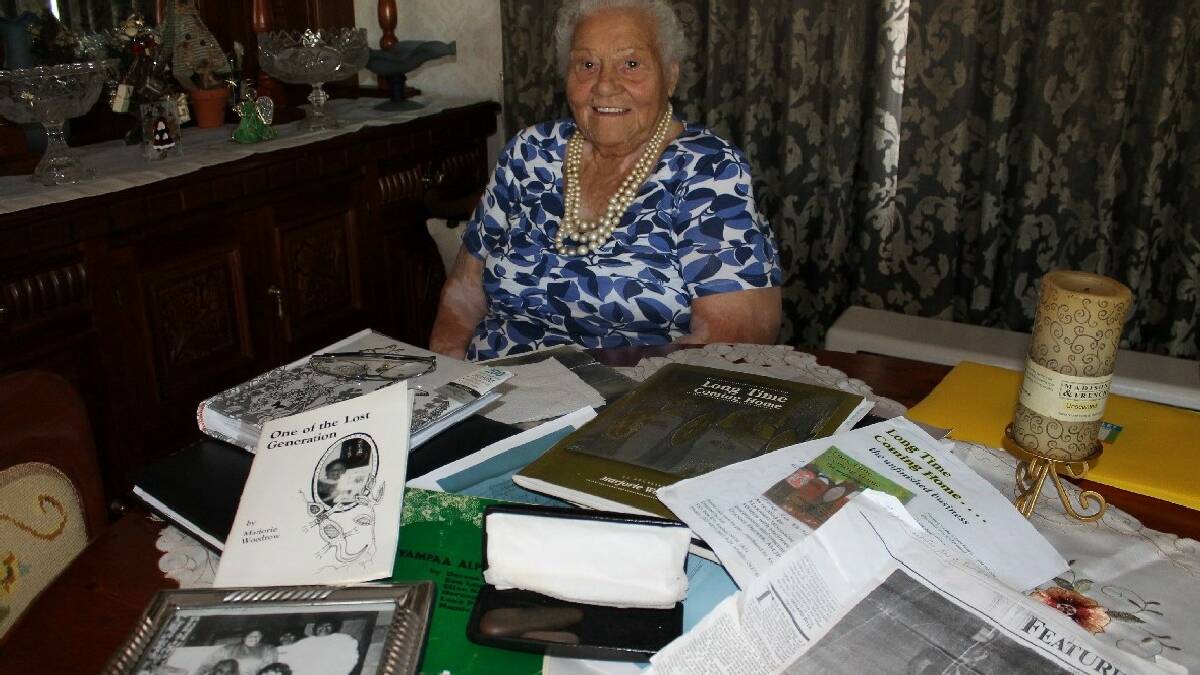  BEGA: Marjorie Woodrow is one of the   Stolen Generation. She recently moved to Bega   and encourages more elders to speak out about   their stories