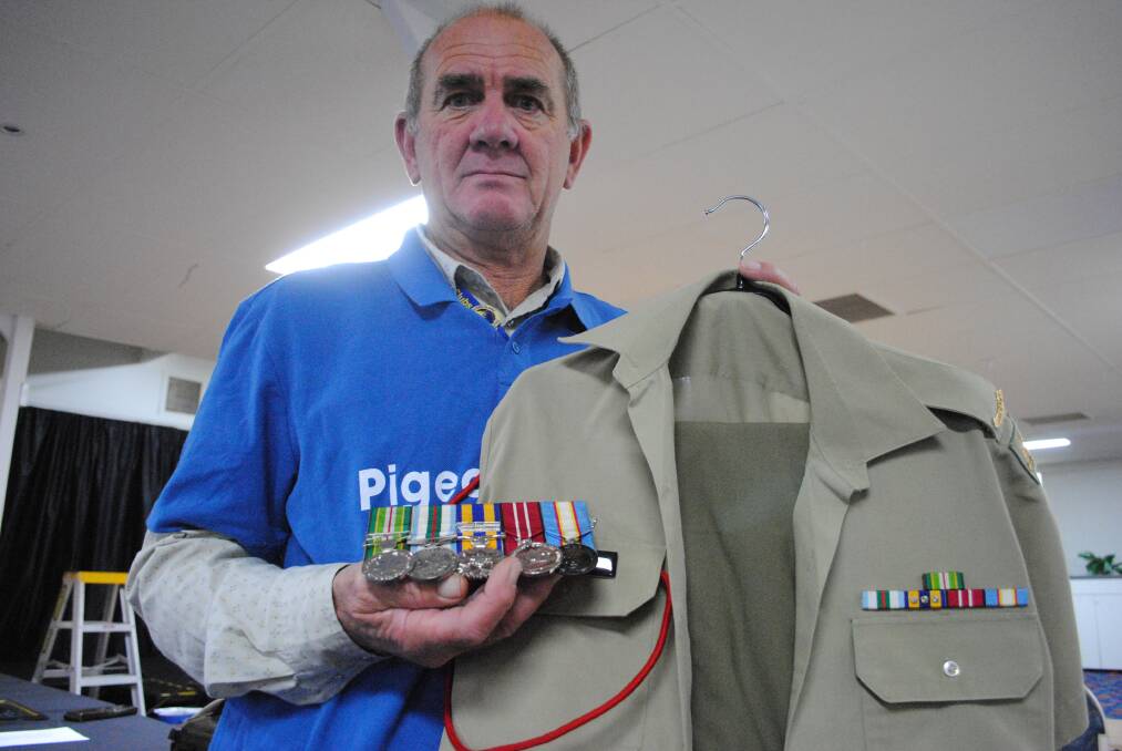 Ken Parkinson allowed members of the Pigeon House Day Club to view his memorabilia at their meeting this morning. 
