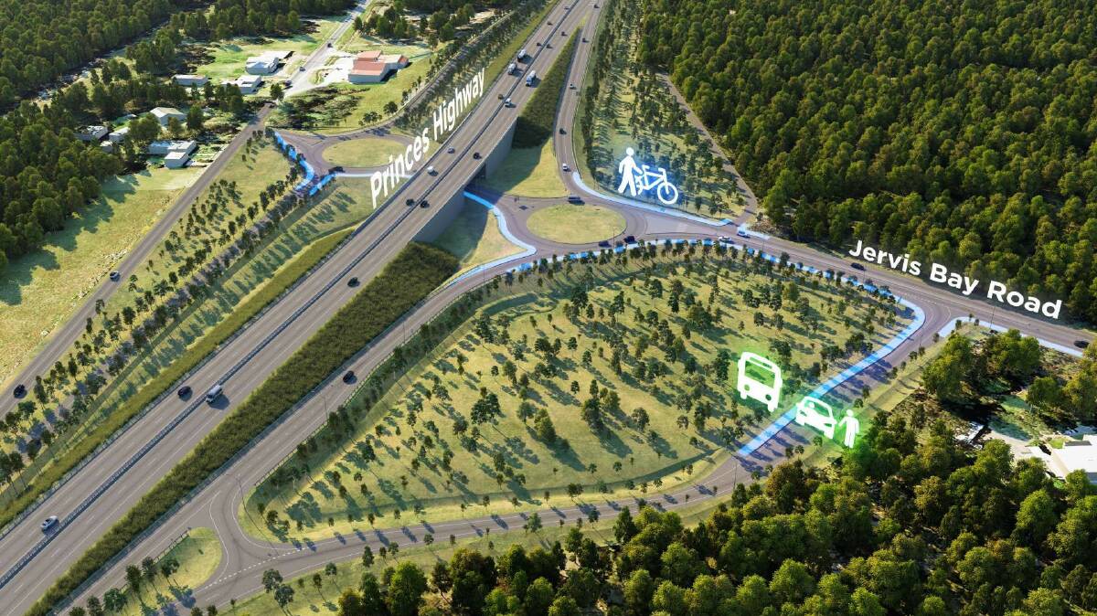 Concept plans for the Jervis Bay Road intersection upgrade. Picture: Transport for NSW.