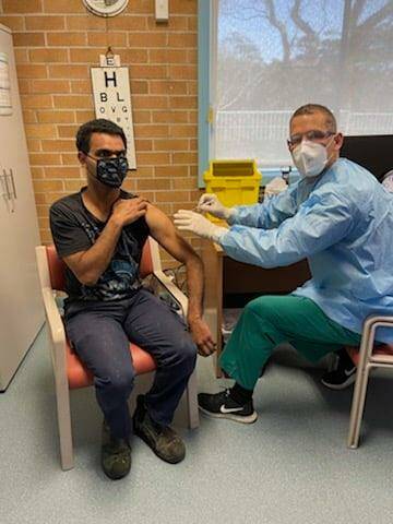 PROTECTING MOB: The Royal Flying Doctor Service visited the Jervis Bay Territory and administered 385 doses of the COVID-19 vaccine to help protect the Aboriginal community against the virus. Image: supplied by WBACC.