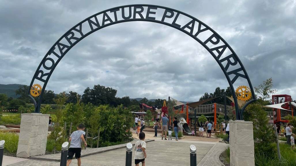 A national child safety organisation will independently evaluate Berry's Bongaree Nature Play Park. Parents have called for signs to clearly indicate suited ages for playground equipment. Picture: Grace Crivellaro. 