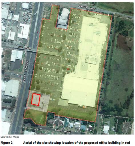 NEW SITE: The proposed Centrelink office at the Stockland Nowra Shopping Centre. Still from the Statement of Environmental Effects report.