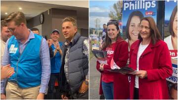 Too close to call: A razor sharp margin separates the two key Gilmore candidates, Liberals' Andrew Constance and Labor's Fiona Phillips. Pictures: Grace Crivellaro.